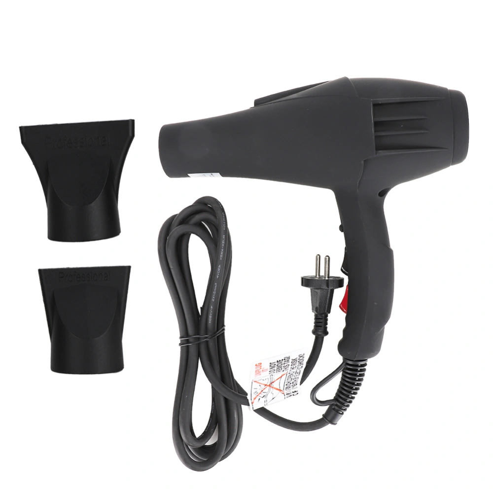 2400W Portable Professional Adjustable Electric Drop Resistant Hair Dryer 220V EU PlugBlack