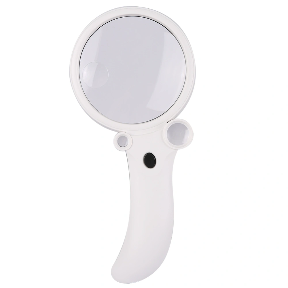 Handheld Magnifying Glass Reading Jewelry Repairing Magnifier with Counterfeit Detector