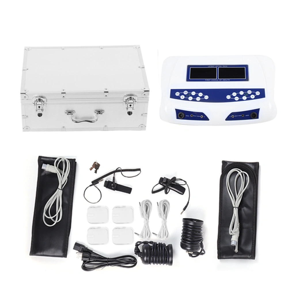 Multi Function Footbath Spa Negative Ion Detox Health Care Machine for 2 People(US Plug 110V )