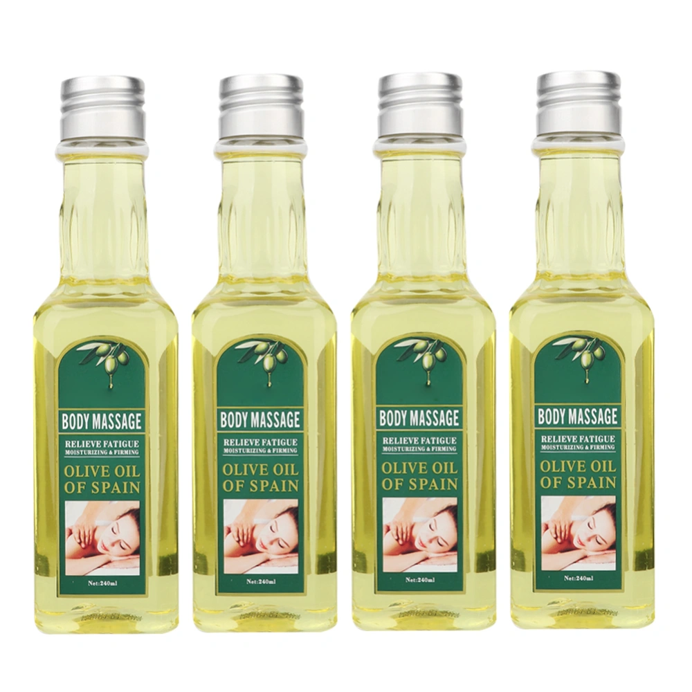 DISAAR 4pcs 240ml Olive Oil Nourishing Body Massage Hair Facial Moisturizing Health Care Massage Oil