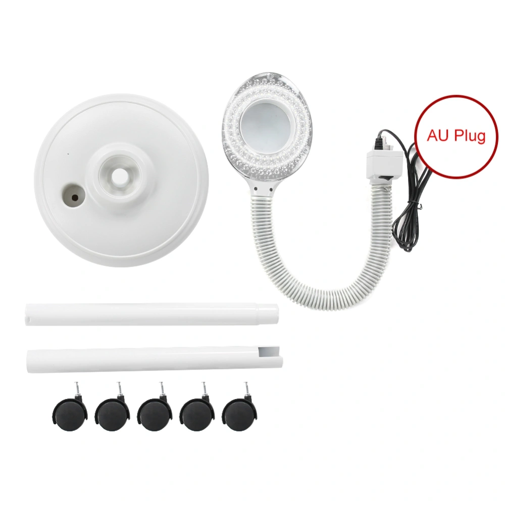 220V 3X Diopter LED Magnifying Floor Stand Lamp Glass Lens Magnifier for Tattoo Beauty AU