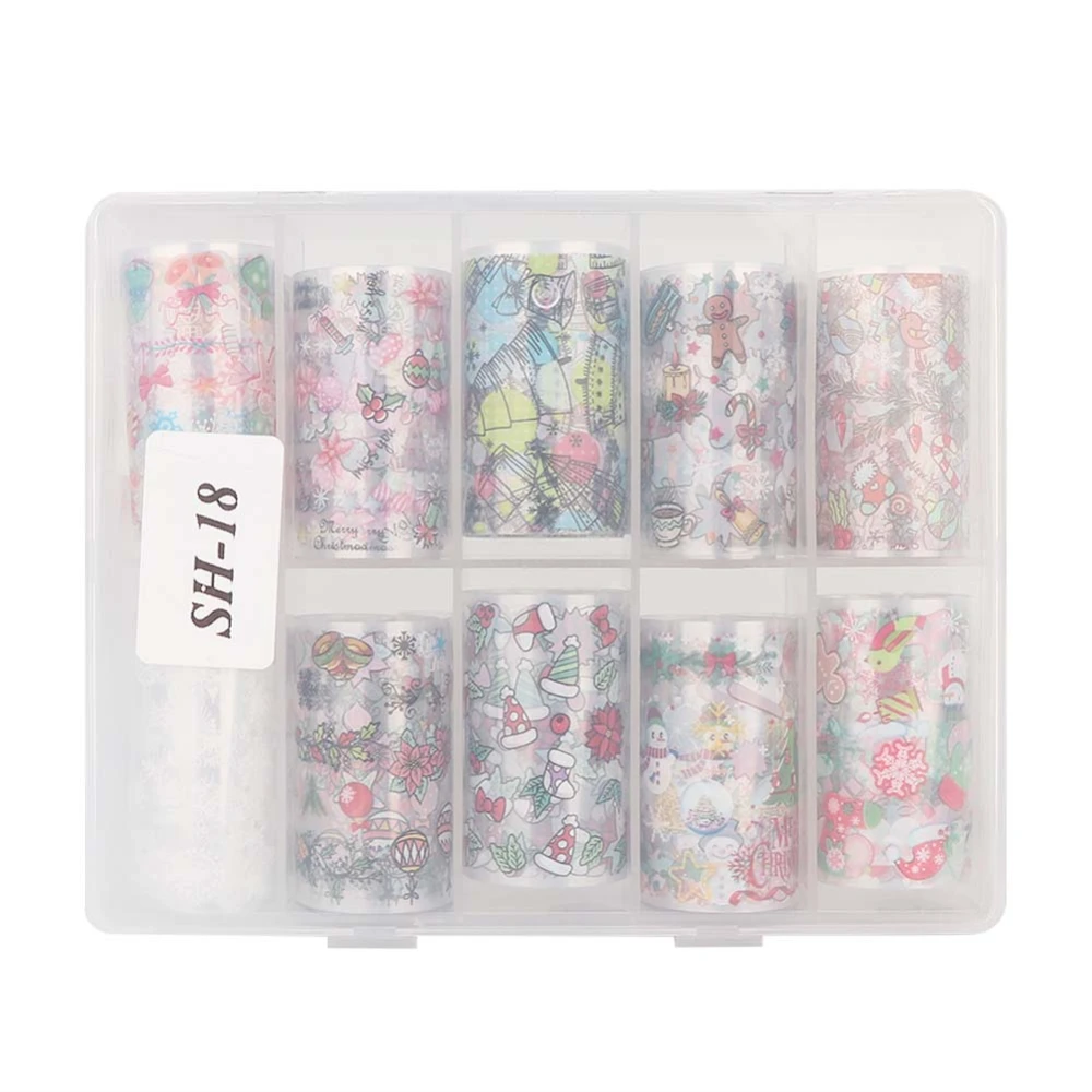 Exquisite Nail Art Sticker Decals Star Sky Flower Pattern Transfer Sticker Manicure Tool18