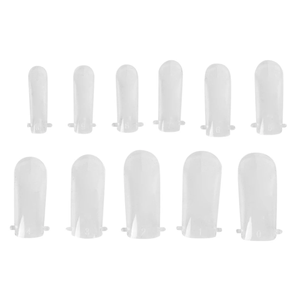 120pcs / box Professional Transparent Fake Nail Extension Resin Gel Manicure Accessory120pcs Fake Nails