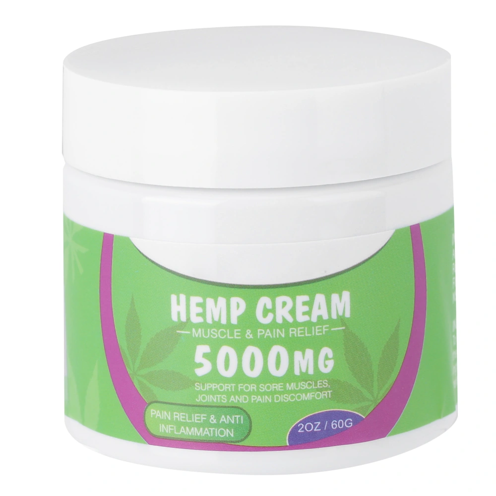 60g Hemp Oil Facial Cream Face Moisturizing Anti-Aging Anti-Wrinkle Cream Pain Relief