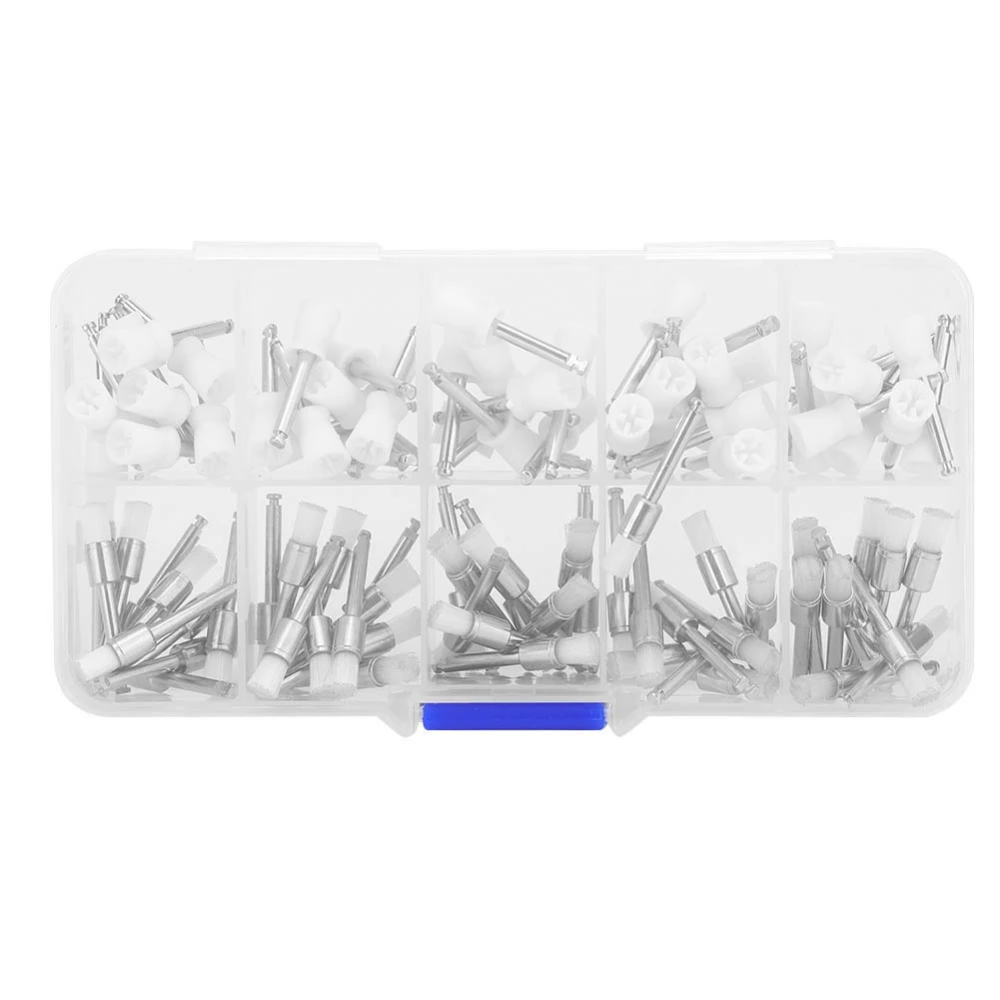 100pcs / box Dental Polisher Tool Kit Dental Polishing Brush Cup Dental Use Tool Accessory