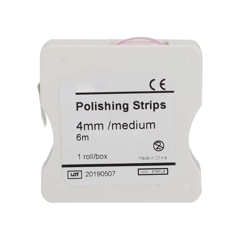 Roll Type Dental Polishing Strip Tooth Interdental Sanding Grinding Teeth Dental Tool (Pink&nbsp; )