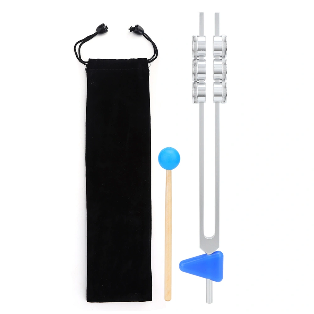 32HZ Aluminum Alloy Tuning Fork with Hammer Diagnostic Therapy Health Care Tool