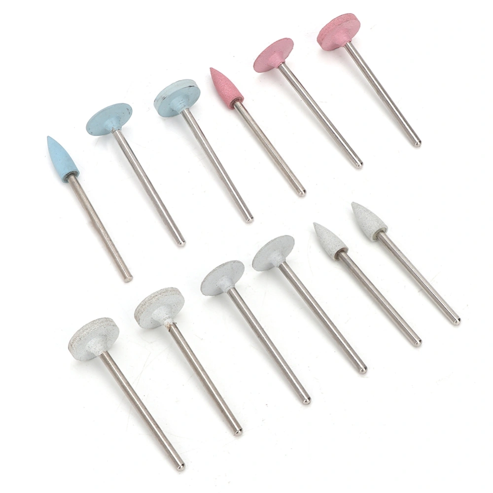 12Pcs/Set Dental Polisher Drill Grinding Head Kit Porcelain Teeth Tool Equipment Polishing Head