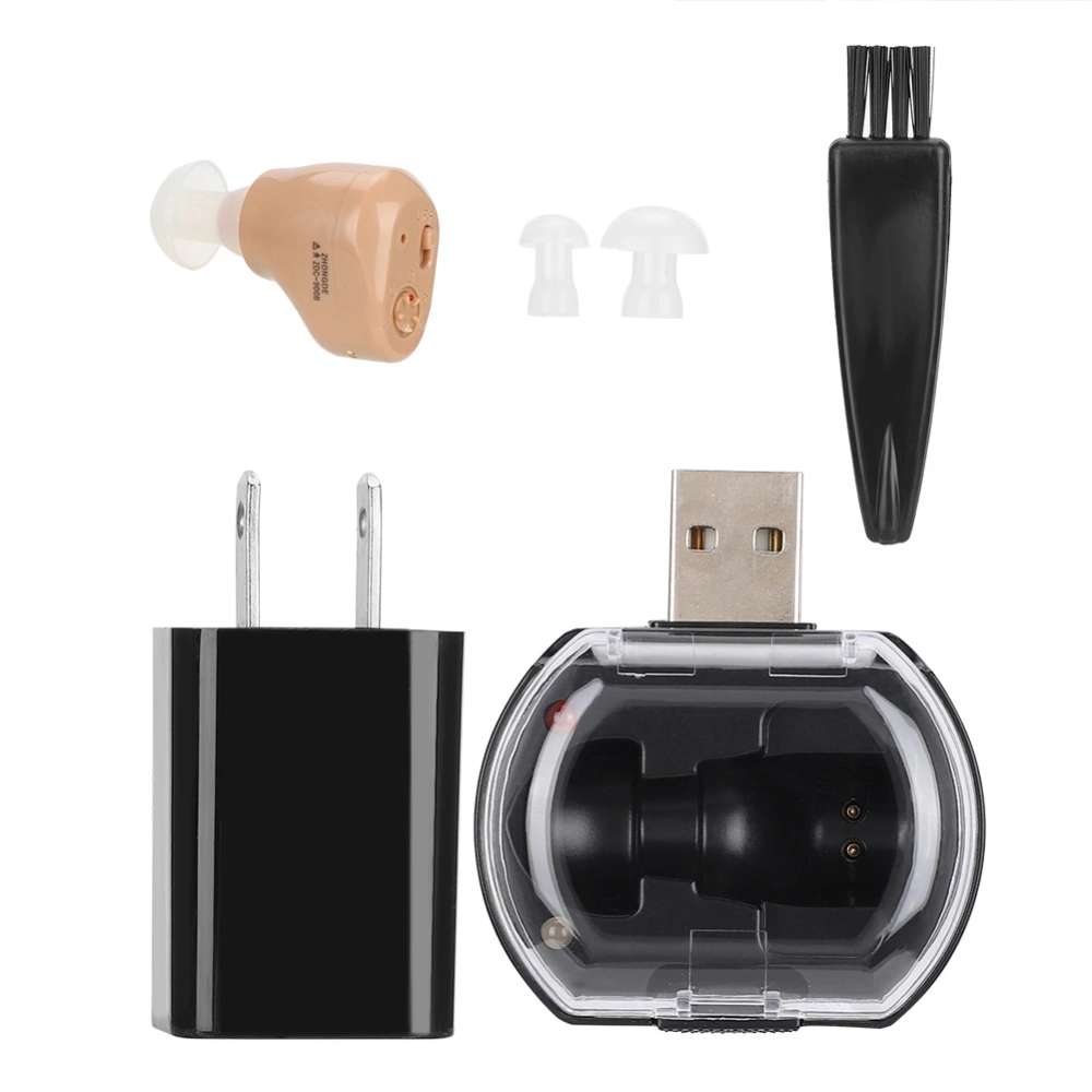 Mini Ear Amplifier Rechargeable Wireless Earphone Deafness Hearing Aid