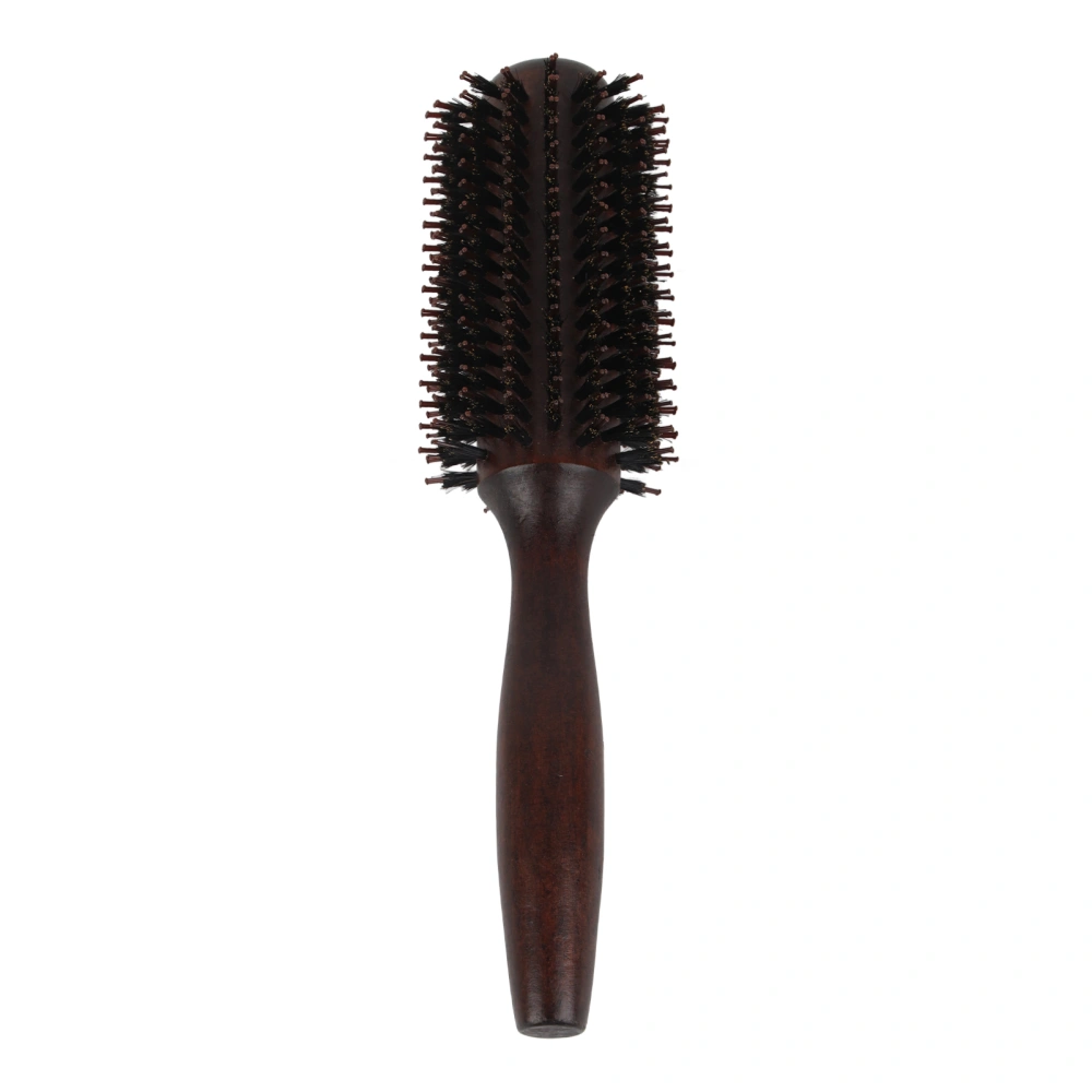 Solid Wood Tube Roller Round Comb Heat Resistant Anti Static Hairdressing Comb Hair Style Tool