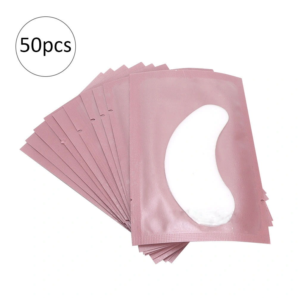 50pcs Eyelash Grafting Isolation Pad Makeup Eyelash Extension Patch Sticker (Pink)