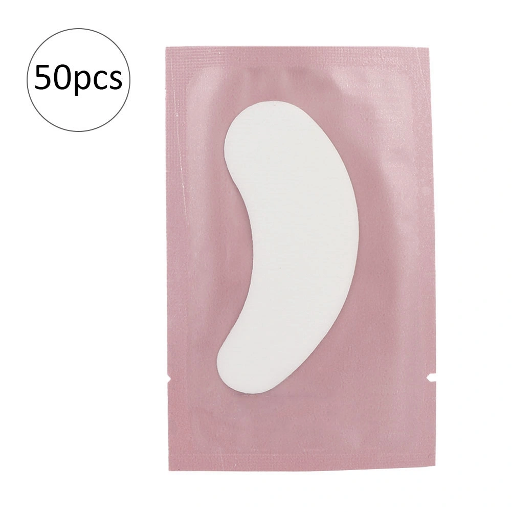 50pcs Eyelash Grafting Isolation Pad Makeup Eyelash Extension Patch Sticker (Pink)