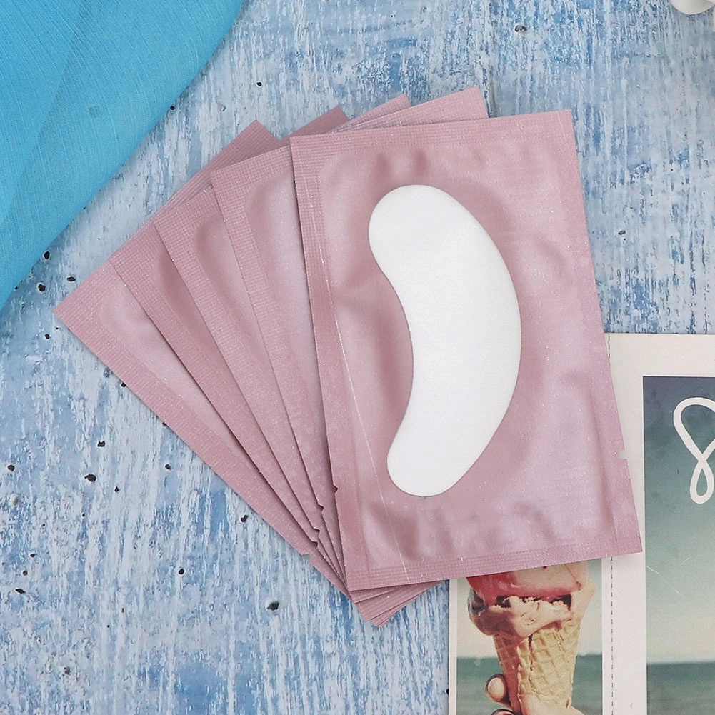 50pcs Eyelash Grafting Isolation Pad Makeup Eyelash Extension Patch Sticker (Pink)
