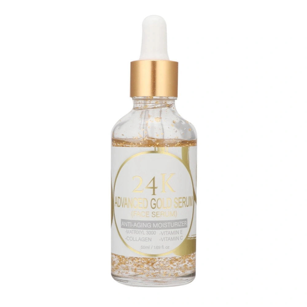 24k Gold Hyaluronic Acid Anti Aging Serum Whitening Vitamin C Vitamin E 50ml