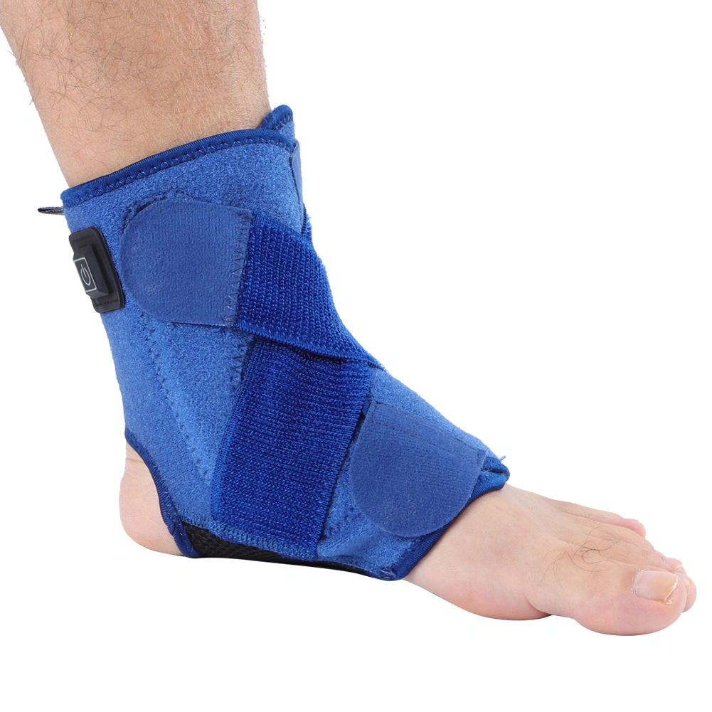 Heating ankle Navy blue codes A protective ankle with USB for Androids port charging cable