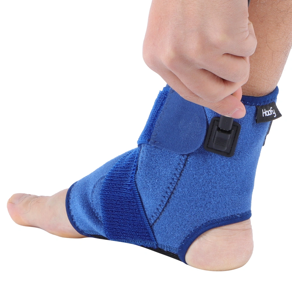Heating ankle Navy blue codes A protective ankle with USB for Androids port charging cable
