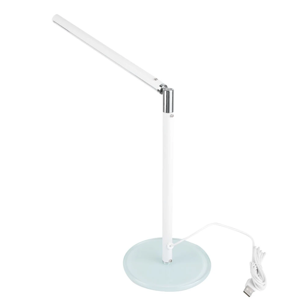 LED Simple Eye Protect Table Lamp Adjustable Bedroom Desk Lamp (White)