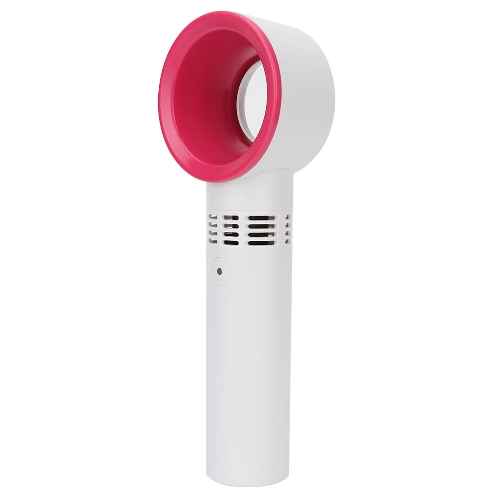 Portable Mini USB Rechargeable Bladeless Hand Held Grafting False Eyelashes Fan (White)