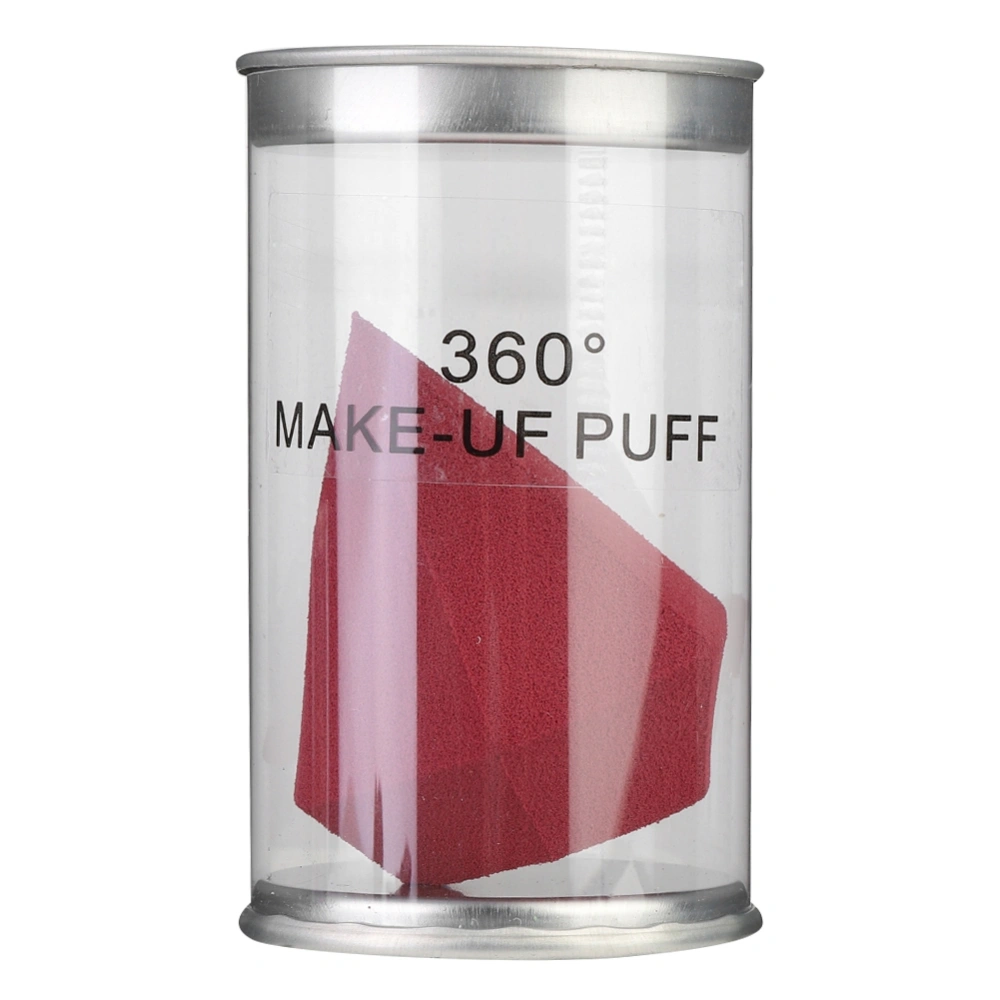 Wet Dry Dual Use Makeup Puff Foundation BB Cream Soft Elastic Face Puff (Wine Red)