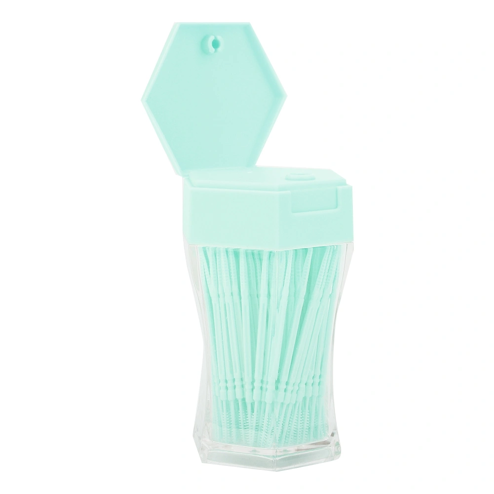 200pcs Double Head Toothpick Household Cleaning Tartar Removal Toothpick (Green)