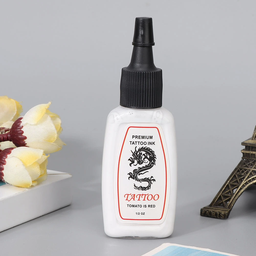 Professional Eyebrow Tattoo Ink Long Lasting Fast Coloring Tattoo Pigment 15ml (White)