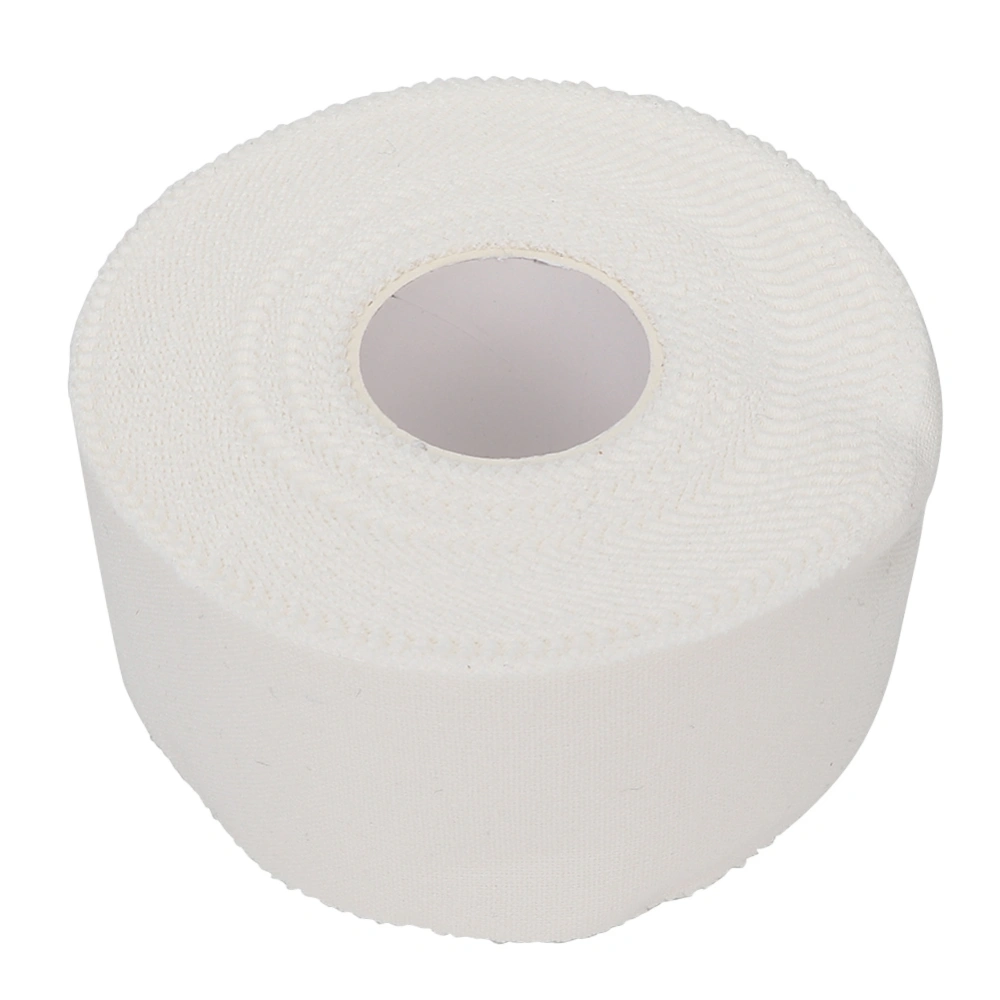 White Picot Edge Sports Tape First Aid Strap Band Finger Ankle Care Bandage Tape(3.8cm x 13.7m)