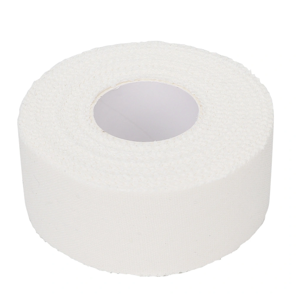 White Picot Edge Sports Tape First Aid Strap Band Finger Ankle Care Bandage Tape(2.5cm x 10m)