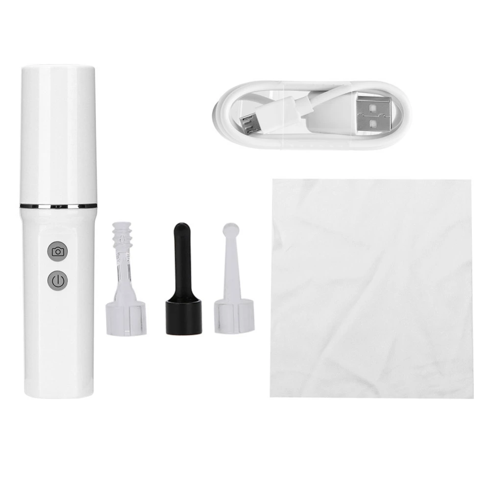 5.5mm Wireless Wifi Ear Inspection Endoscope Camera Handheld Otoscope with LED Light (White)