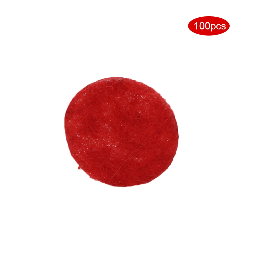 100pcs Red Round Filter Pads Accessory for Blackhead Removal Beauty Machine (20mm)