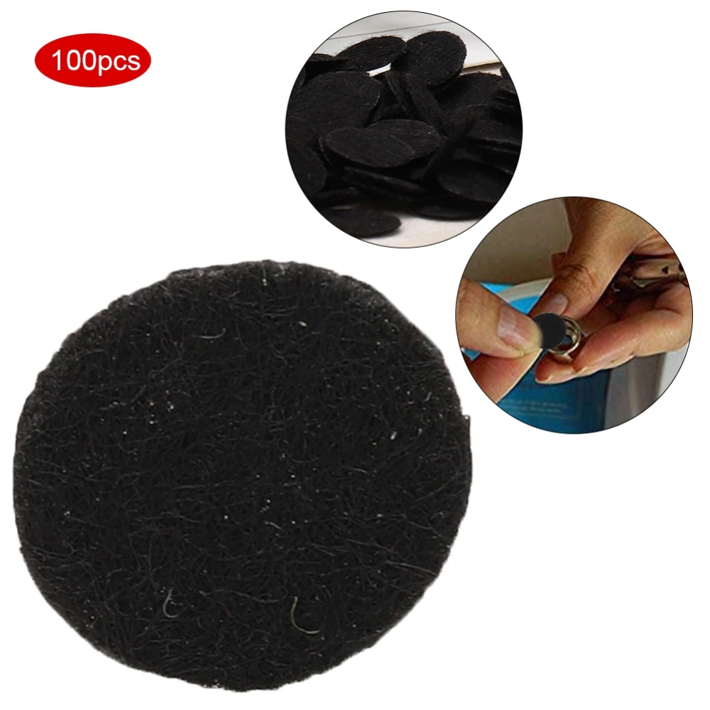 100pcs Black Round Filter Pads Accessory for Blackhead Removal Beauty Machine (10mm)