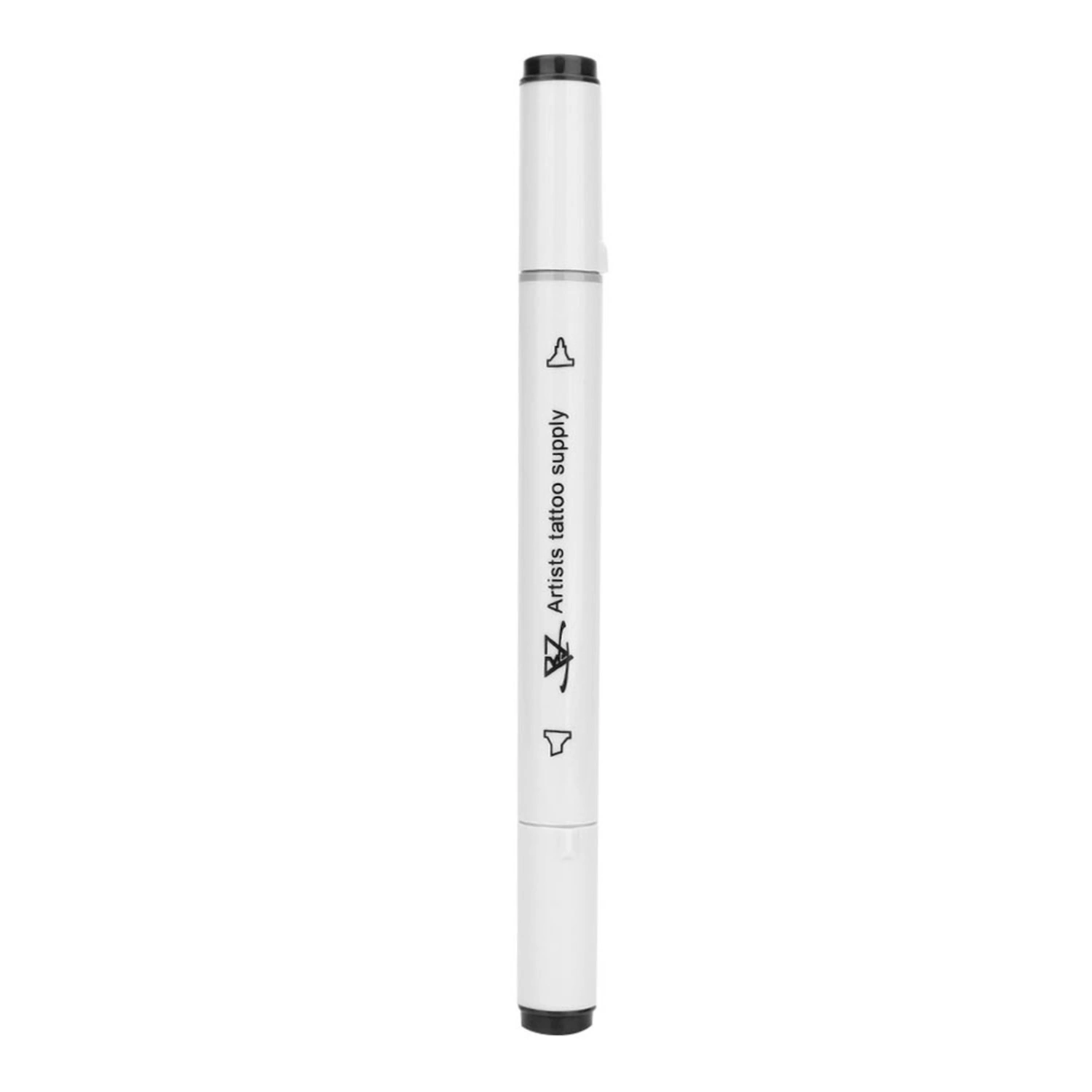 Double End Tattoo Positioning Skin Marker Marking Pen Tattoo Tool (Black)