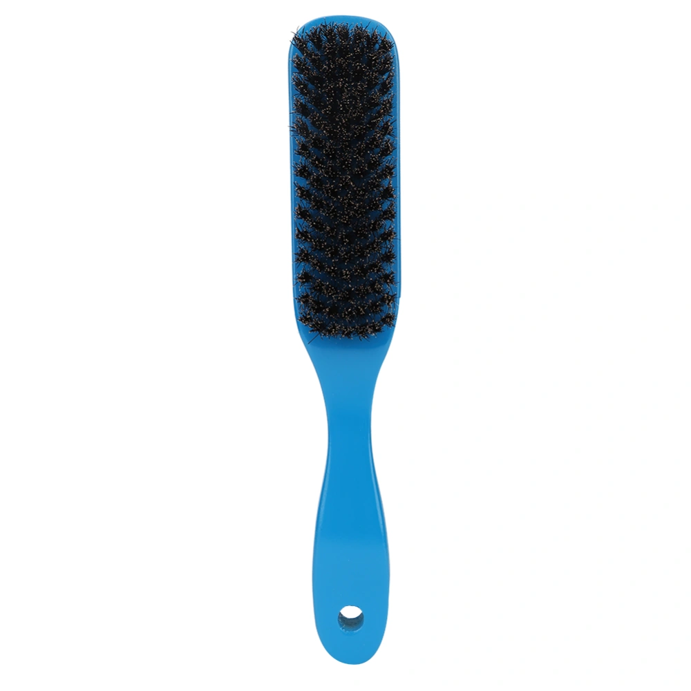 Men Beard Comb Brush Oil Head Brush Hairdressing Comb Hair Care Tools (Blue)