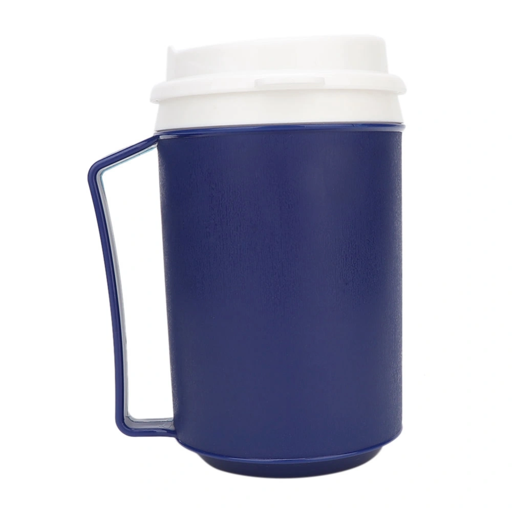 Hot Cold Liquid Beverage Container Insulated Mug with Snorkel Lid for Elderly