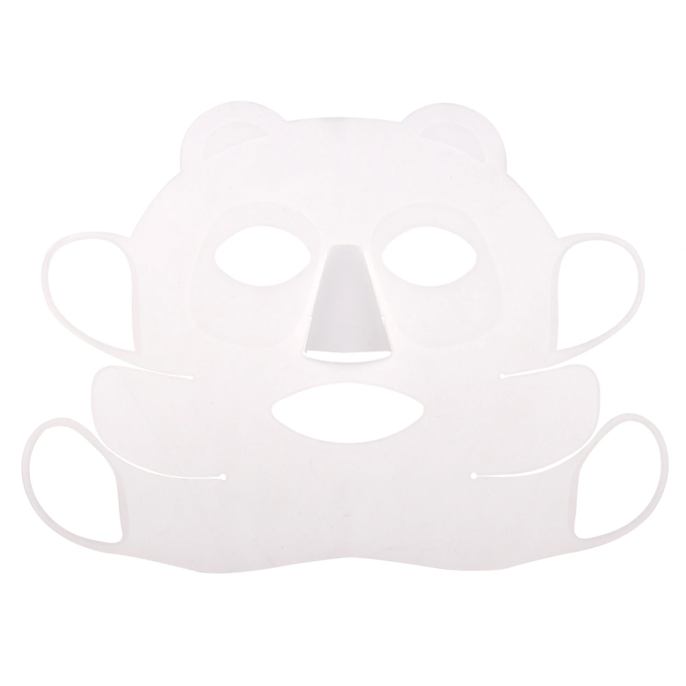 Reusable Panda Ear hook Silicone Facial Mask Cover Prevent Serum Evaporation Beauty Tool