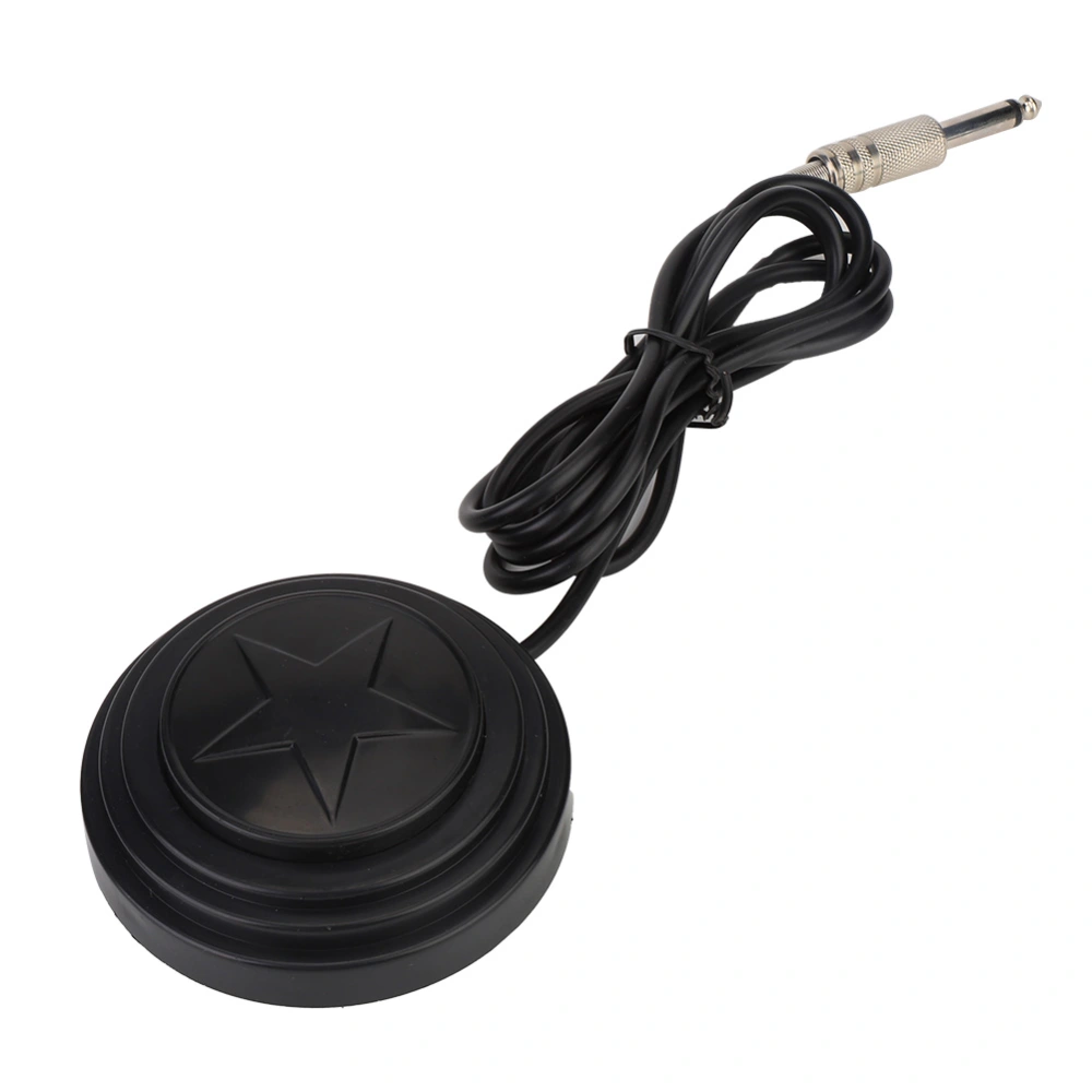 Black Round Star Pattern Tattoo Foot Pedal Switch Tattoo Machine Accessory