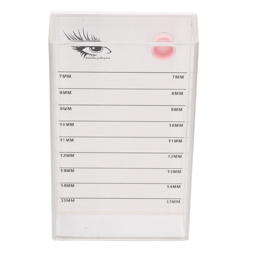 Grafting Eyelash Transparent Box False Eyelashes Glue Pallet Holder Makeup Display Container