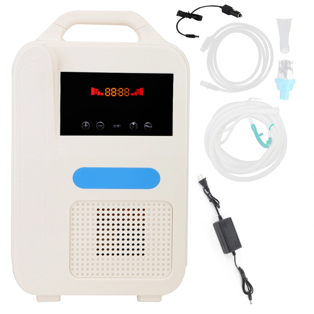 Portable Oxygen Concentrator Negative Ion Atomization Oxygen Generator Machine 100-240V (US Plug)