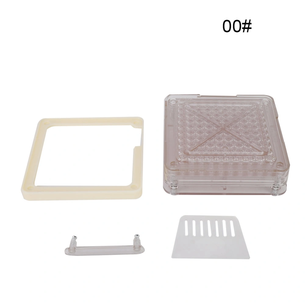 100 Holes Acrylic Capsule Filler Manual Capsule Powder Filling Machine Board Tool for Size 00#