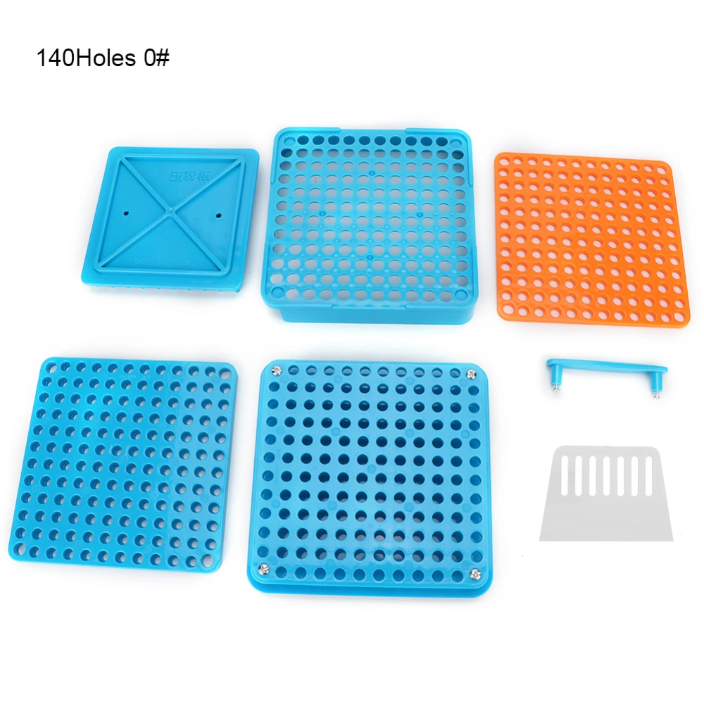 140 Holes Manual Capsule Filler Plate Capsule Powder Filling Machine Board Tool for Size 0#