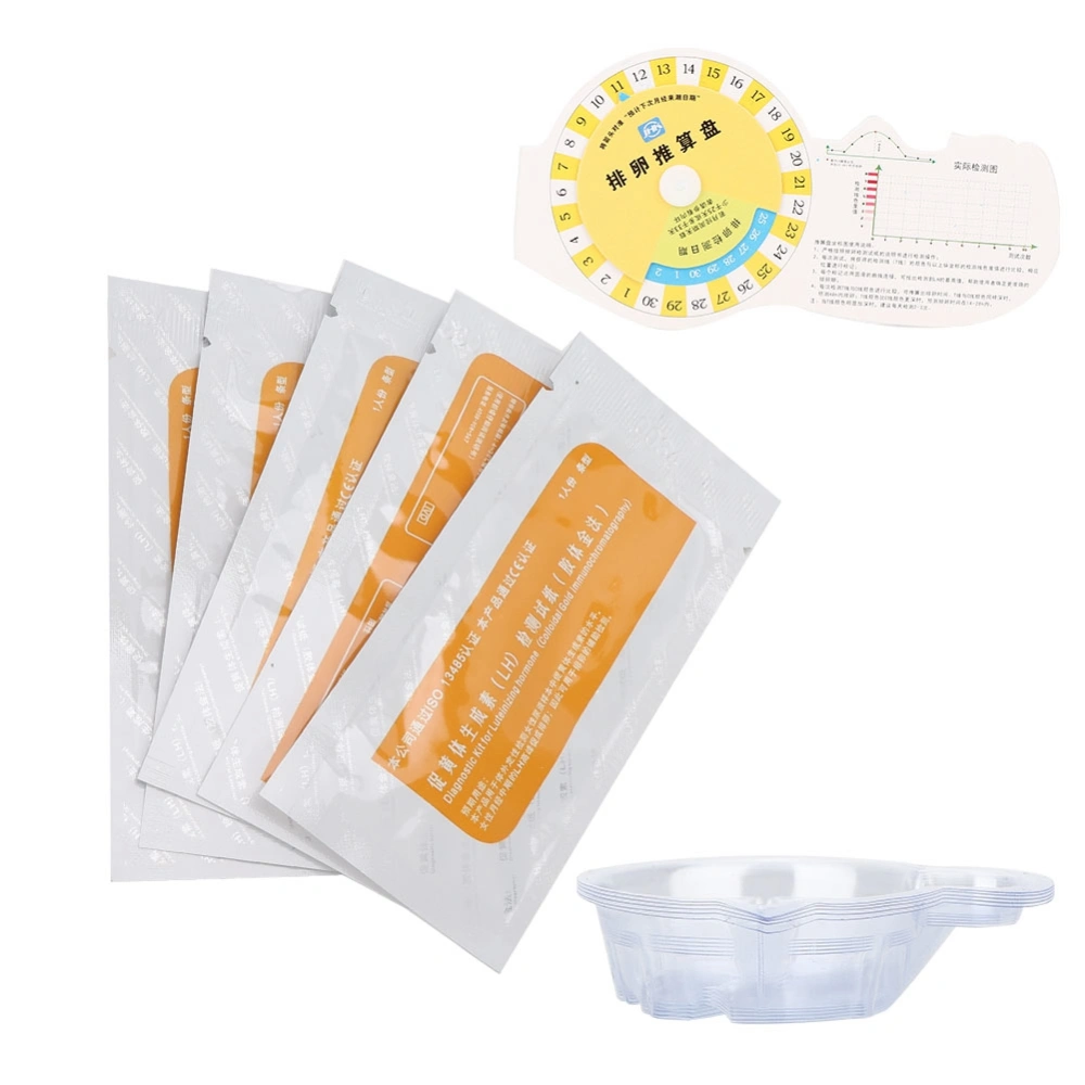 5pcs Ovulation Test Strip Paper Urine Tester Kit Rapid Display Female Health Tool