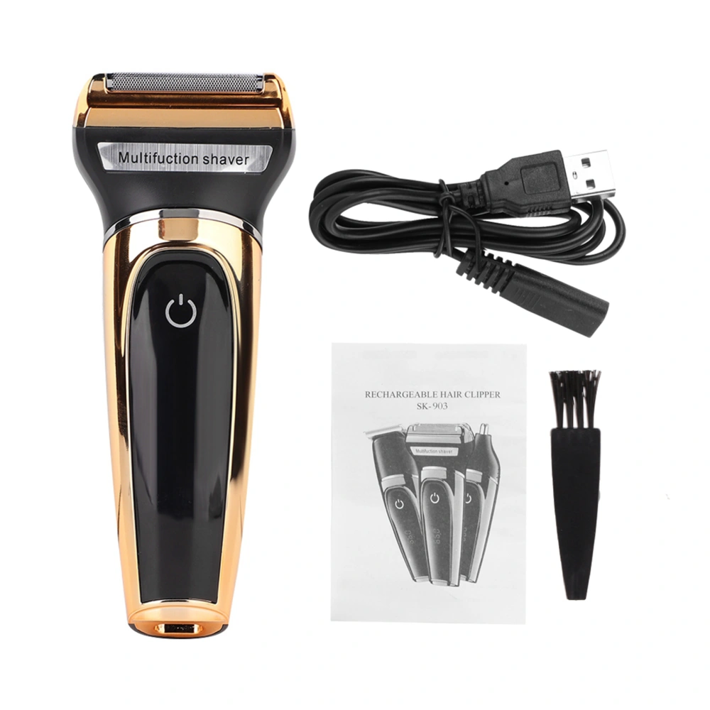 SURKER Multifunctional 3-in 1 Electric Hair Beard Shaver Precision Trimmer USB Charging