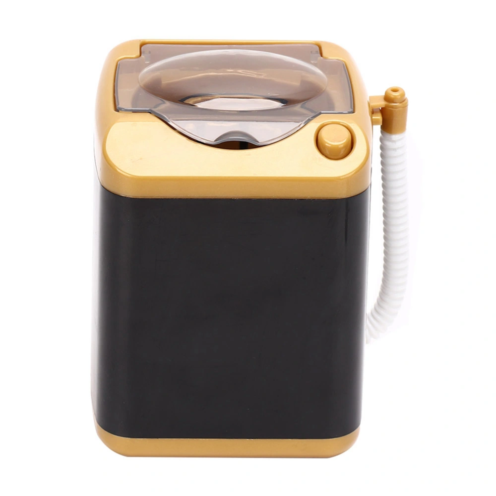 Electric Mini Washing Machine Cosmetic Tool Cleansing Machine Children Toy Gift (Gold)