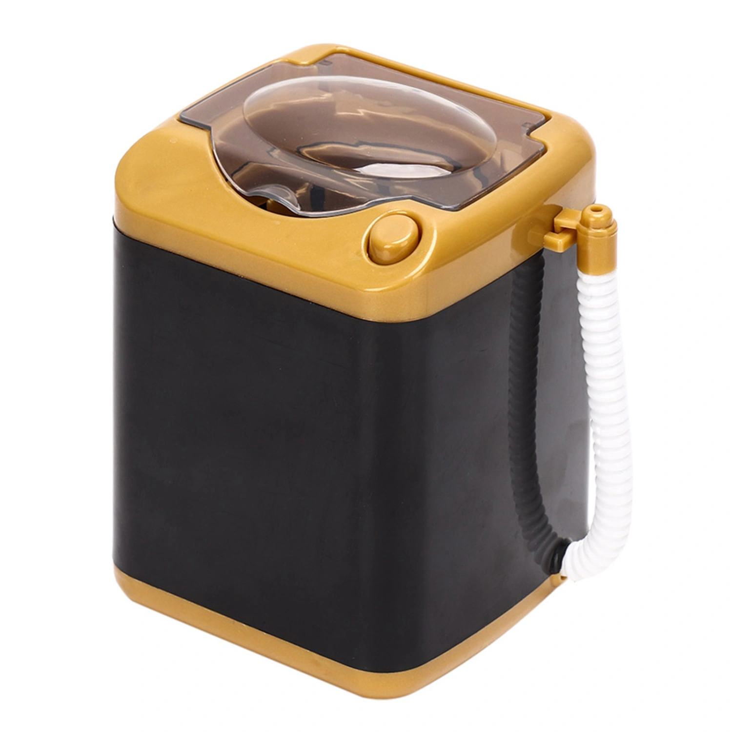 Electric Mini Washing Machine Cosmetic Tool Cleansing Machine Children Toy Gift (Gold)