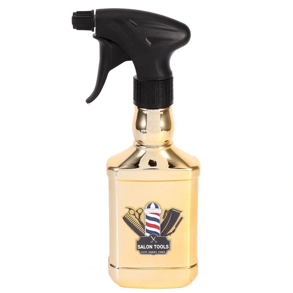 High Pressure Hair Spray Bottle Hairdressing Hair Styling Barber Salon Tool Gold