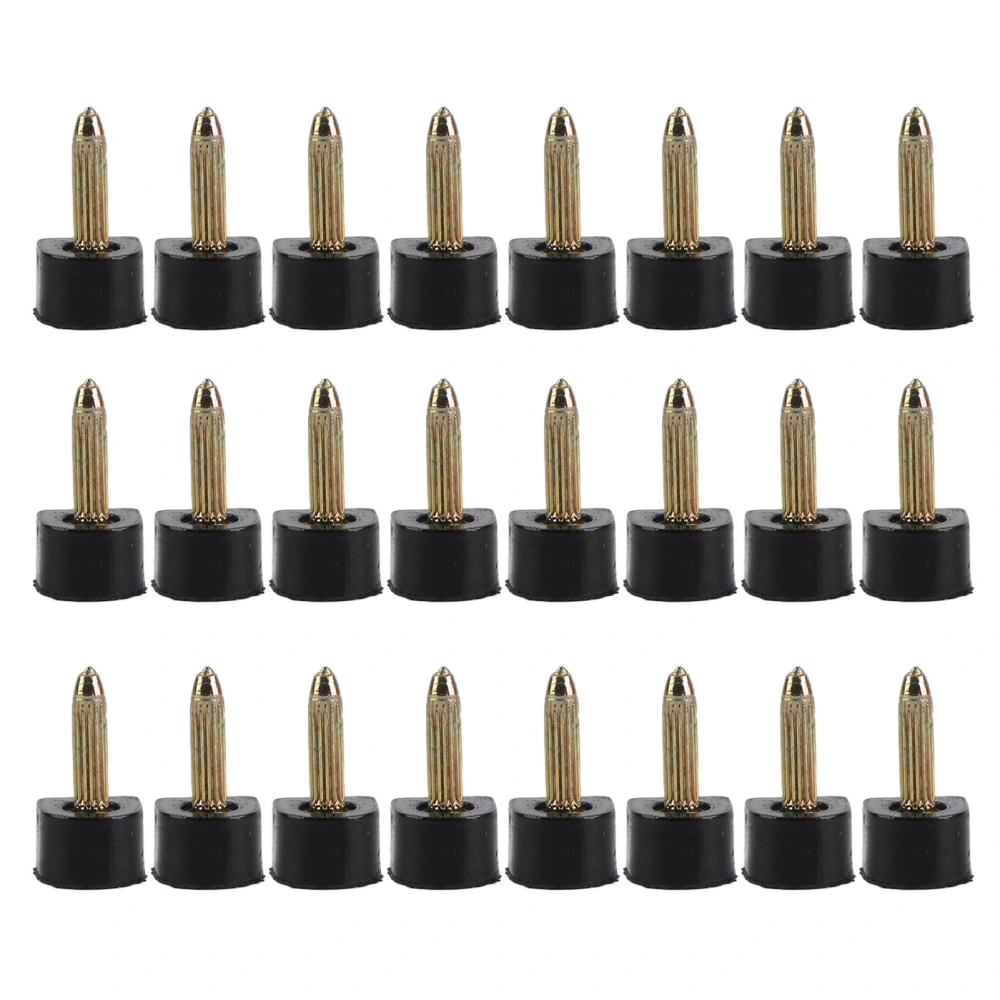 24pcs High Heel Replacement Tips Non slip Shoes Repair Heel Dowels Protector (9 * 9mm)