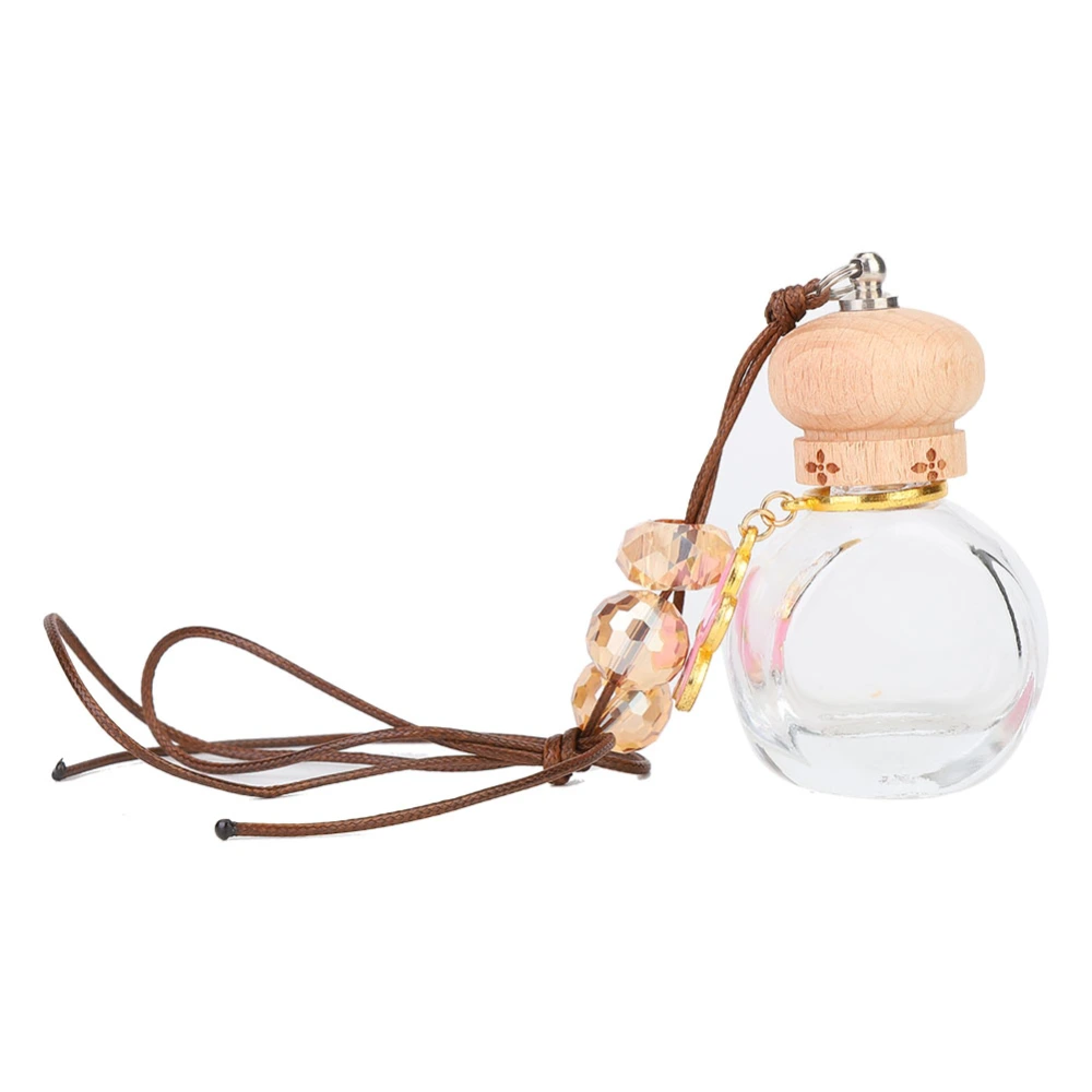 Car Perfume Pendant Empty Perfume Bottle Essential Oil Ornament Pendant (Pink)