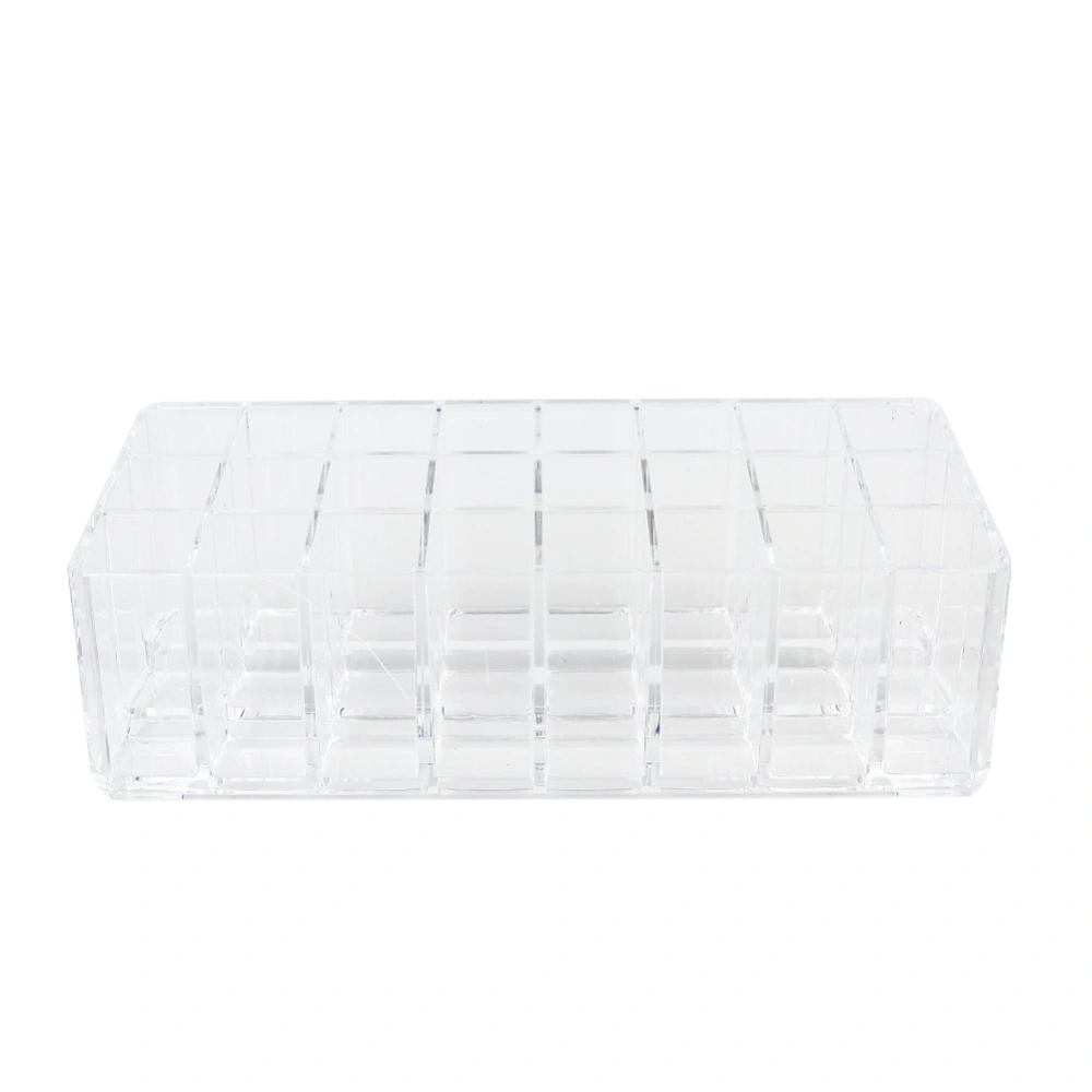 Transparent 24 Grids Deepened Thickened Lipstick Storage Case Lip Gloss Glaze Holder Organizer