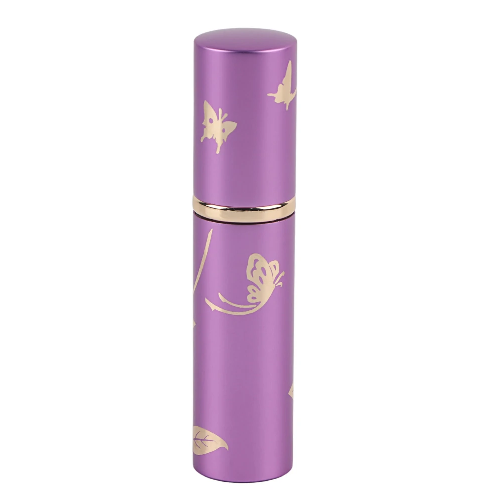 Portable Perfume Bottle Aluminum Atomizer Empty Cosmetic Spray Bottle 10ml (Purple)