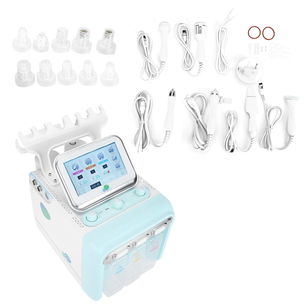 6 IN 1 Hydrogen Oxygen Beauty Machine Deep Cleaning Skin Rejuvenation Ultrasonic Instrument UK