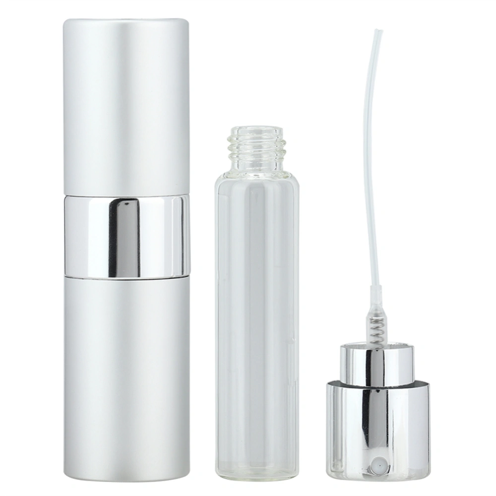 15ml Empty Refillable Perfume Atomizer Bottle Empty Spray Bottle for Outgoing Silver